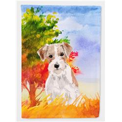 Jack Russell Terrier Fall Flag Canvas House Size