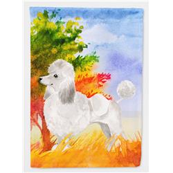 CK1929CHF Fall Poodle Flag Canvas House Size