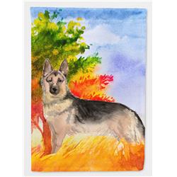CK1942CHF Fall German Shepherd Flag Canvas House Size