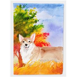 CK1946CHF Fall Corgi Flag Canvas House Size