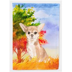 Fall Chihuahua Flag Canvas House Size
