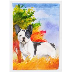 Fall French Bulldog Flag Canvas House Size
