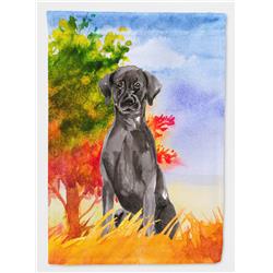Fall Black Labrador Retriever Flag Canvas House Size