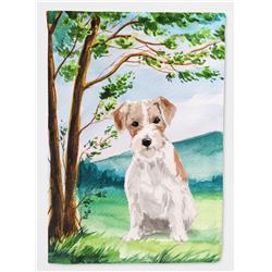 Under the Tree Jack Russell Terrier Flag Canvas House Size