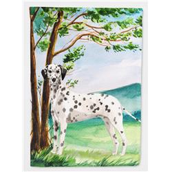 Under the Tree Dalmatian Flag Canvas House Size