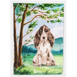 Under the Tree Chocolate Parti Cocker Spaniel Flag Canvas House Size