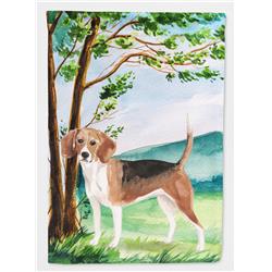 Under the Tree Beagle Flag Canvas House Size
