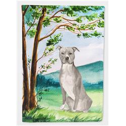 Under the Tree Staffordshire Bull Terrier Flag Canvas House Size