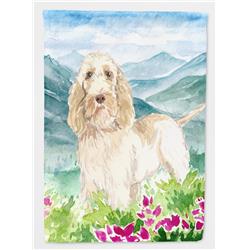 Mountian Flowers Spinone Italiano Flag Canvas House Size