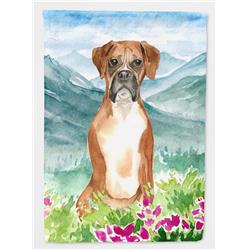 Mountain Flowers Boxer Flag Canvas House Size