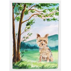 Under the Tree Yorkie Yorkshire Terrier Flag Canvas House Size