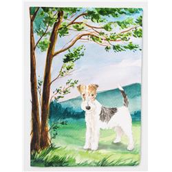 CK2550CHF Under the Tree Fox Terrier Flag Canvas House Size