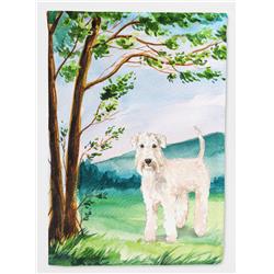 Under the Tree Wheaten Terrier Flag Canvas House Size