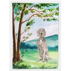 CK2553CHF Under the Tree Weimaraner Flag Canvas House Size