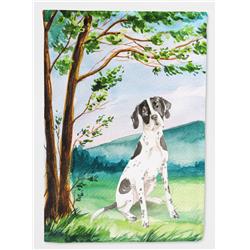 CK2574CHF Under the Tree English Pointer Flag Canvas House Size
