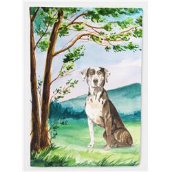 Under the Tree Catahoula Leopard Dog Flag Canvas House Size