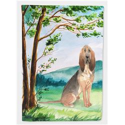 Under the Tree Bloodhound Flag Canvas House Size