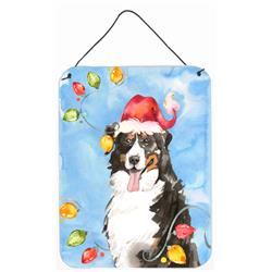 Christmas Lights Bernese Mountain Dog Wall or Door Hanging Prints