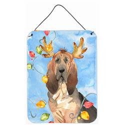 Christmas Lights Bloodhound Wall or Door Hanging Prints