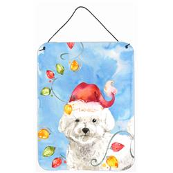 Christmas Lights Bichon Frise Wall or Door Hanging Prints