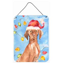 Christmas Lights Vizsla Wall or Door Hanging Prints