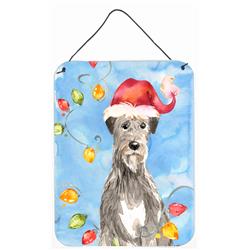 Christmas Lights Irish Wolfhound Wall or Door Hanging Prints