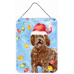 Christmas Lights Labradoodle Wall or Door Hanging Prints