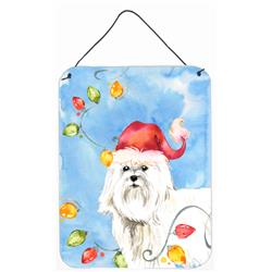 Christmas Lights Maltese Wall or Door Hanging Prints