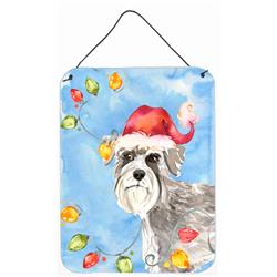 Christmas Lights Schnauzer No.2 Wall or Door Hanging Prints