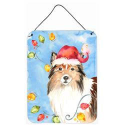 Christmas Lights Sheltie Wall or Door Hanging Prints