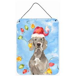 Christmas Lights Weimaraner Wall or Door Hanging Prints
