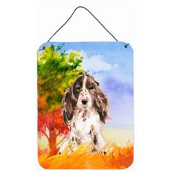 Fall Chocolate Parti Cocker Spaniel Wall or Door Hanging Prints