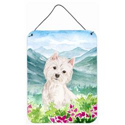 Mountian Flowers Westie Wall or Door Hanging Prints