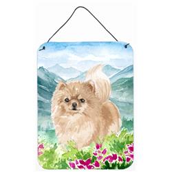 Mountian Flowers Pomeranian Wall or Door Hanging Prints