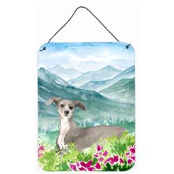 Mountian Flowers Italian Greyhound Wall or Door Hanging Prints