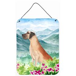 Mountian Flowers Great Dane Wall or Door Hanging Prints