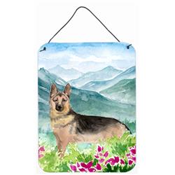 Mountian Flowers German Shepherd Wall or Door Hanging Prints