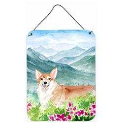 Mountian Flowers Corgi Wall or Door Hanging Prints