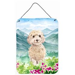 Mountian Flowers Goldendoodle Wall or Door Hanging Prints
