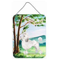 Under the Tree White Poodle Wall or Door Hanging Prints