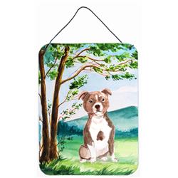 Under the Tree Red Staffie Wall or Door Hanging Prints