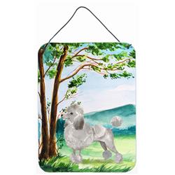 Under the Tree Silver Poodle Wall or Door Hanging Prints