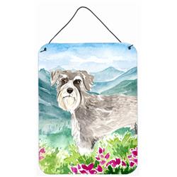 Mountain Flowers Schnauzer No.1 Wall or Door Hanging Prints