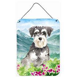 Mountain Flowers Schnauzer No.2 Wall or Door Hanging Prints