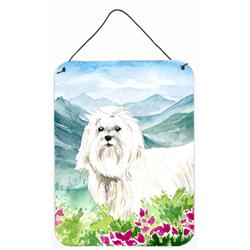 Mountain Flowers Maltese Wall or Door Hanging Prints