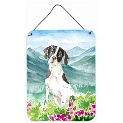 Mountain Flowers English Pointer Wall or Door Hanging Prints