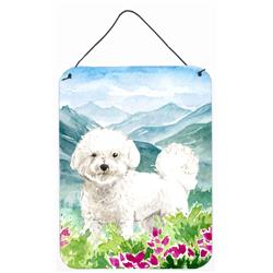 Mountain Flowers Bichon Frise Wall or Door Hanging Prints