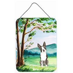Under the Tree Boston Terrier Wall or Door Hanging Prints
