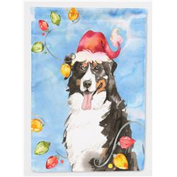 Christmas Lights Bernese Mountain Dog Garden Size Flag