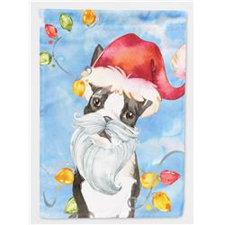 Christmas Lights Boston Terrier Garden Size Flag